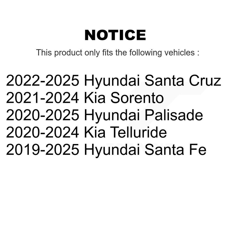 Front Lower Ball Joints Pair For Hyundai Santa Fe Kia Palisade Sorento Telluride KTR-105332