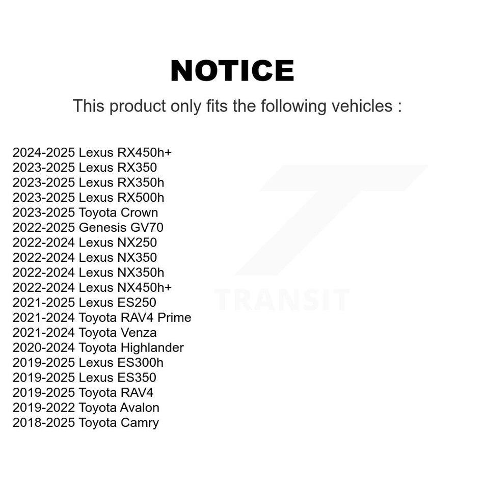 Front Suspension Bar Link Pair For Toyota RAV4 Camry Highlander Lexus Prime Venza RX350h KTR-105348