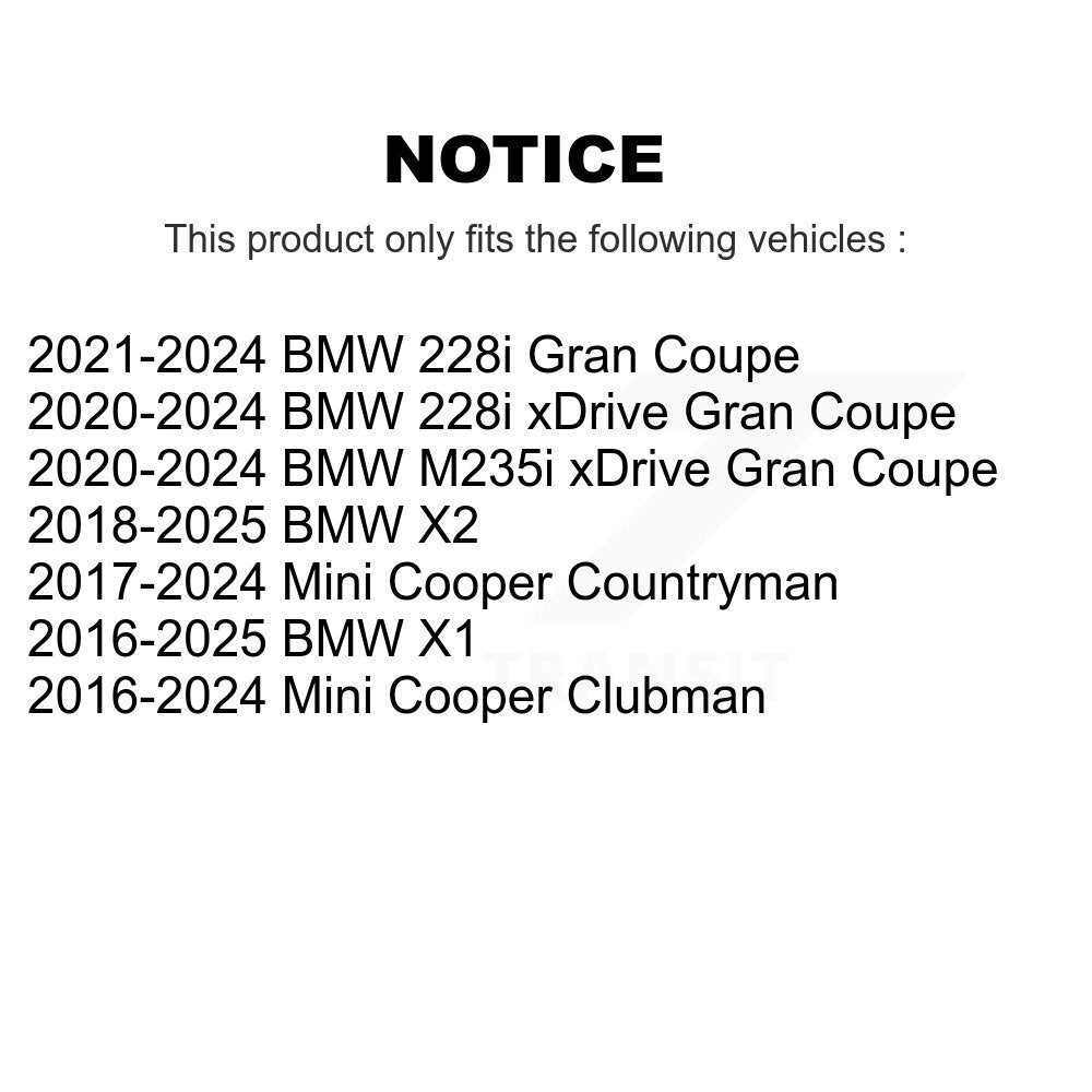 Front Suspension Bar Link Pair For BMW X1 Mini Cooper Countryman X2 Clubman 228i xDrive KTR-105352