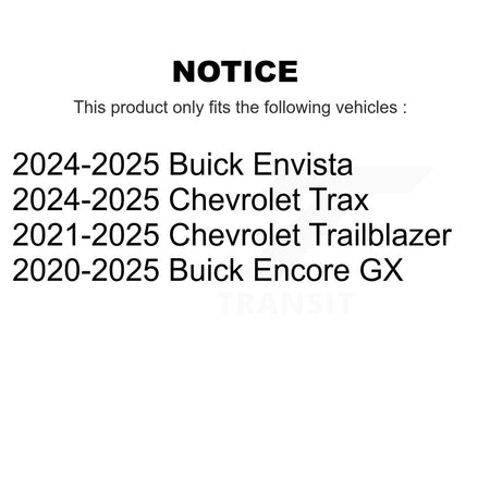 Front Suspension Sway Bar Link Kit For Chevrolet Buick Trax Trailblazer Encore GX Envista KTR-105362