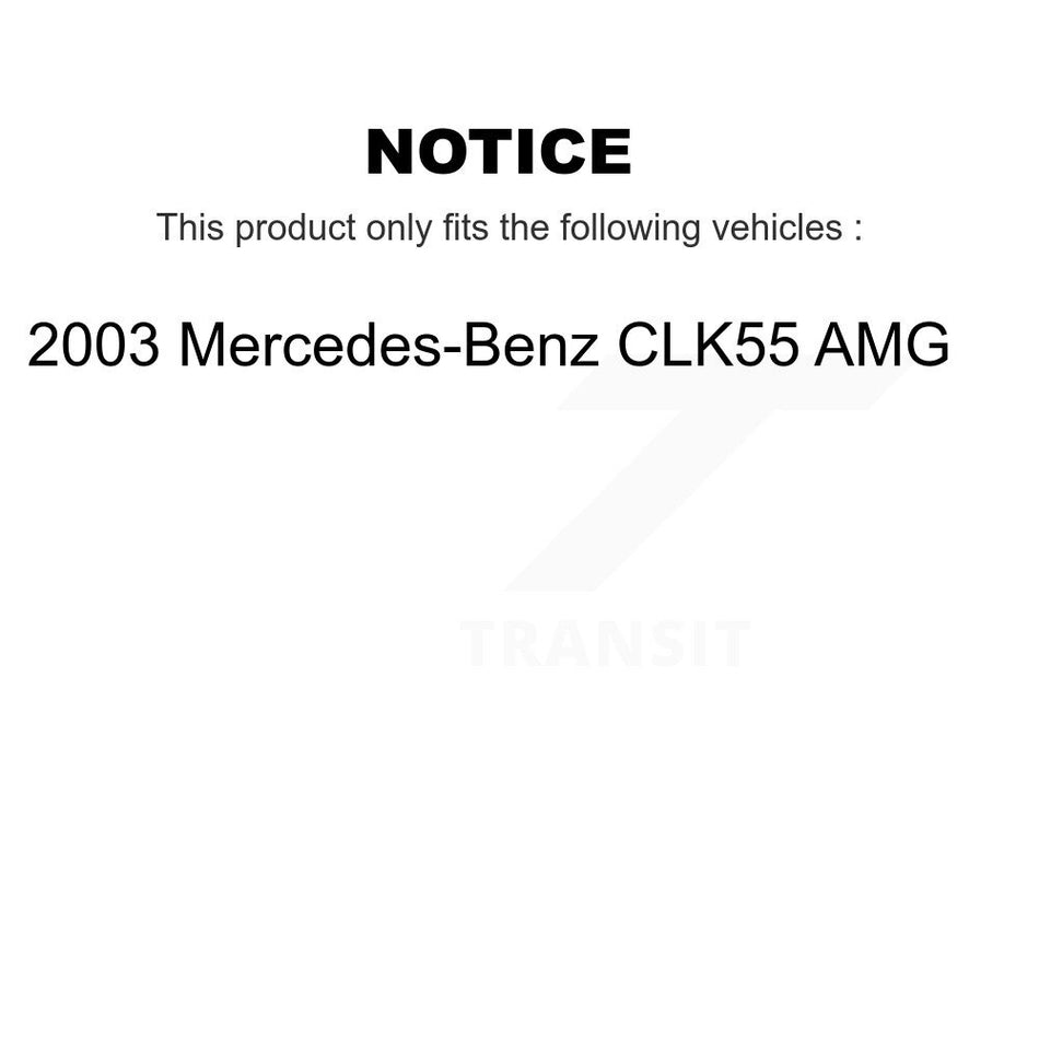Front Rear Suspension Stabilizer Bar Link Kit For 2003 Mercedes-Benz CLK55 AMG KTR-105413