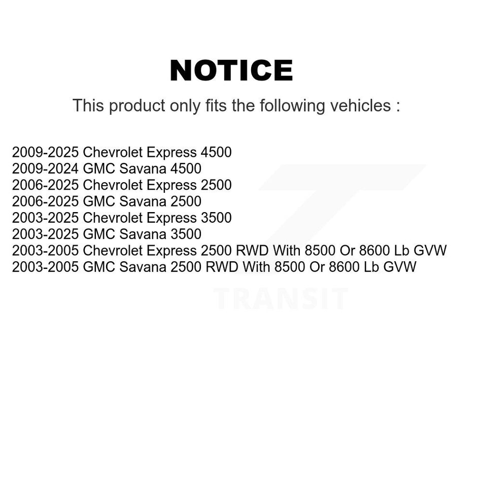 Front Lower Control Arm & Ball Joint Link Kit For GMC Chevrolet Savana 2500 Express 3500 KTR-105431