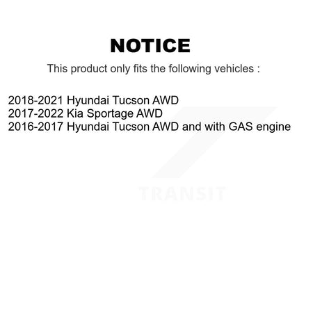 Front Outer & Inner Steering Tie Rod End Kit For Hyundai Tucson Kia Sportage KTR-105457