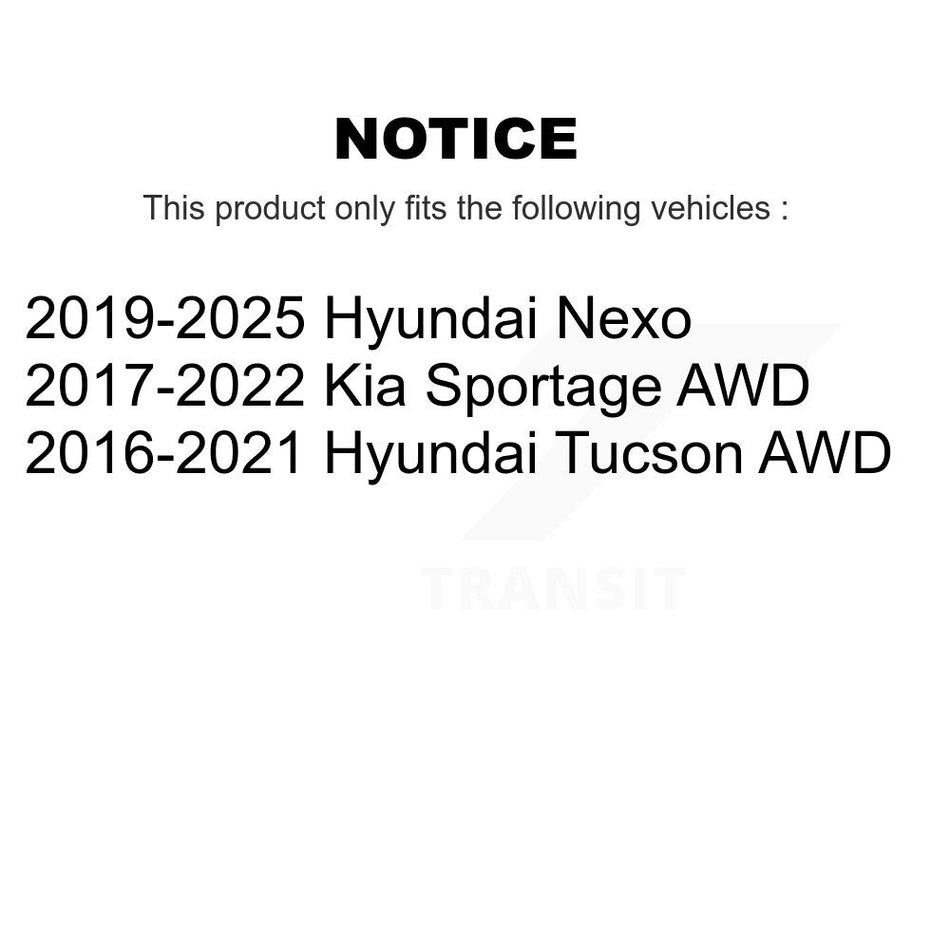 Front Inner Steering Tie Rod End Pair For Hyundai Tucson Kia Sportage Nexo KTR-105503