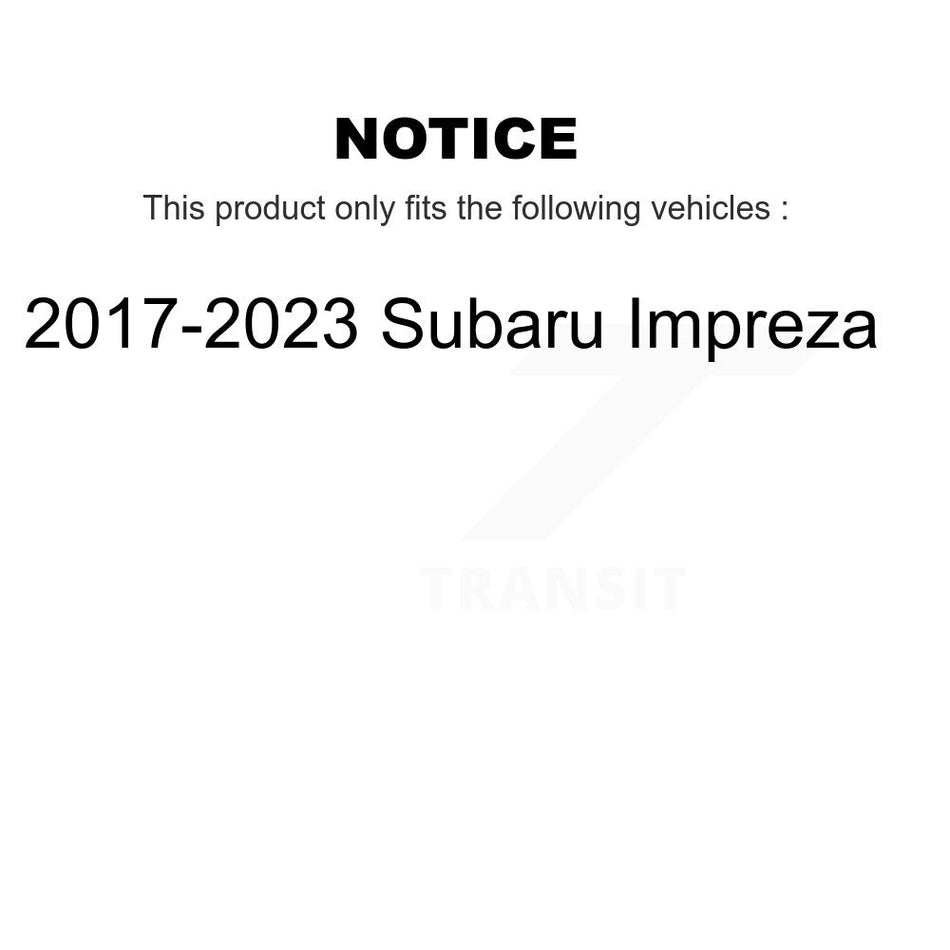 Front Rear Suspension Stabilizer Bar Link Kit For 2017-2023 Subaru Impreza KTR-105522