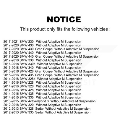 Front Rear Suspension Bar Link Kit For BMW 328i 320i 335i 228i 435i 330e 428i 230i 340i 3 KTR-105525