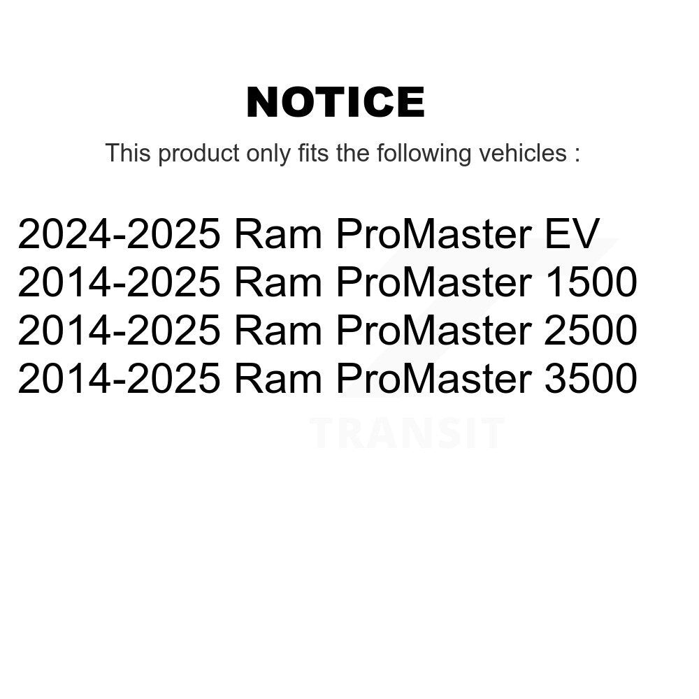 Front Lower Suspension Control Arm Kit For Ram ProMaster 2500 3500 1500 EV KTR-105573