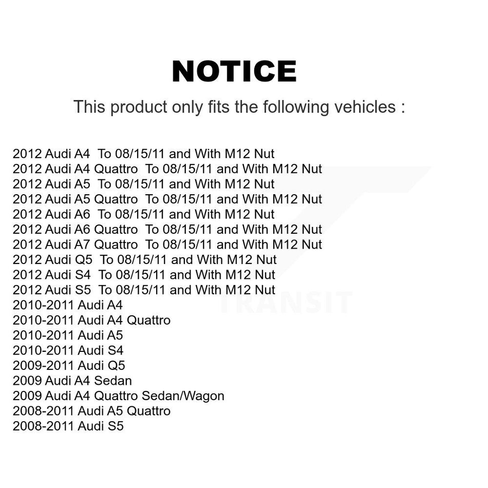Front Lower Forward Suspension Ball Joints Pair For Audi Q5 A4 Quattro A5 S4 S5 A7 A6 KTR-105575