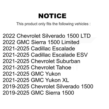 Front Suspension Control Arm Kit For GMC Chevrolet Silverado 1500 Sierra Yukon Tahoe XL KTR-105579