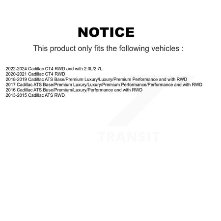 Front Lower Rearward Control Arm And Ball Joint Assembly Link Kit For Cadillac ATS CT4 KTR-105630