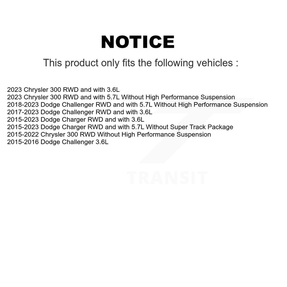 Front Lower Forward Control Arm & Ball Joint Tie Rod End Link Kit (8Pc) For Dodge Charger KTR-105644