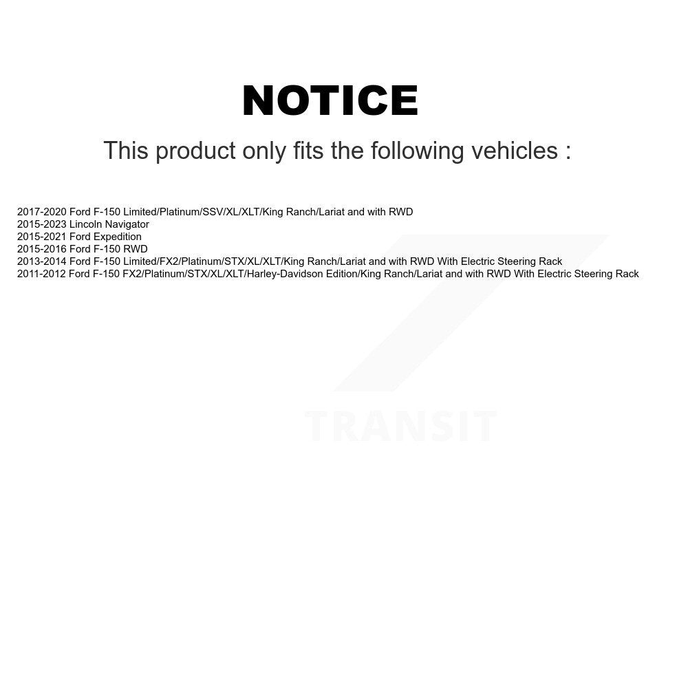 Front Upper Control Arm & Ball Joint Tie Rod End Link Kit (8Pc) For Ford F-150 Expedition KTR-105653