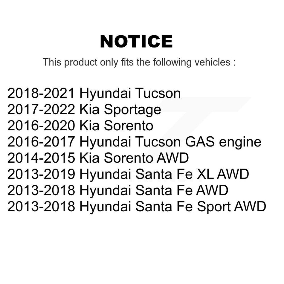 Rear Lower Forward Control Arm Pair For Hyundai Kia Tucson Santa Fe Sport Sorento XL KTR-105664