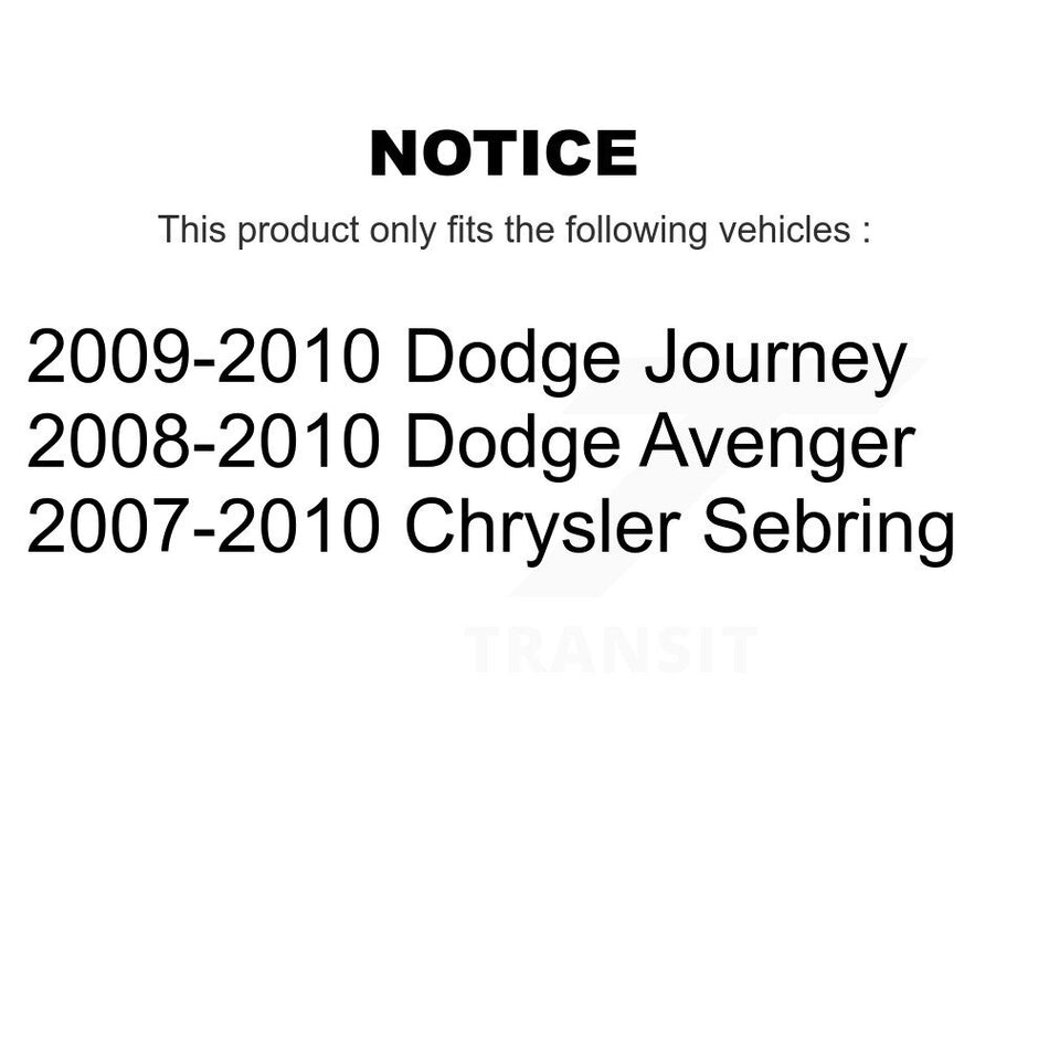 Rear Lower Forward Suspension Control Arm Pair For Dodge Journey Chrysler Sebring Avenger KTR-105673