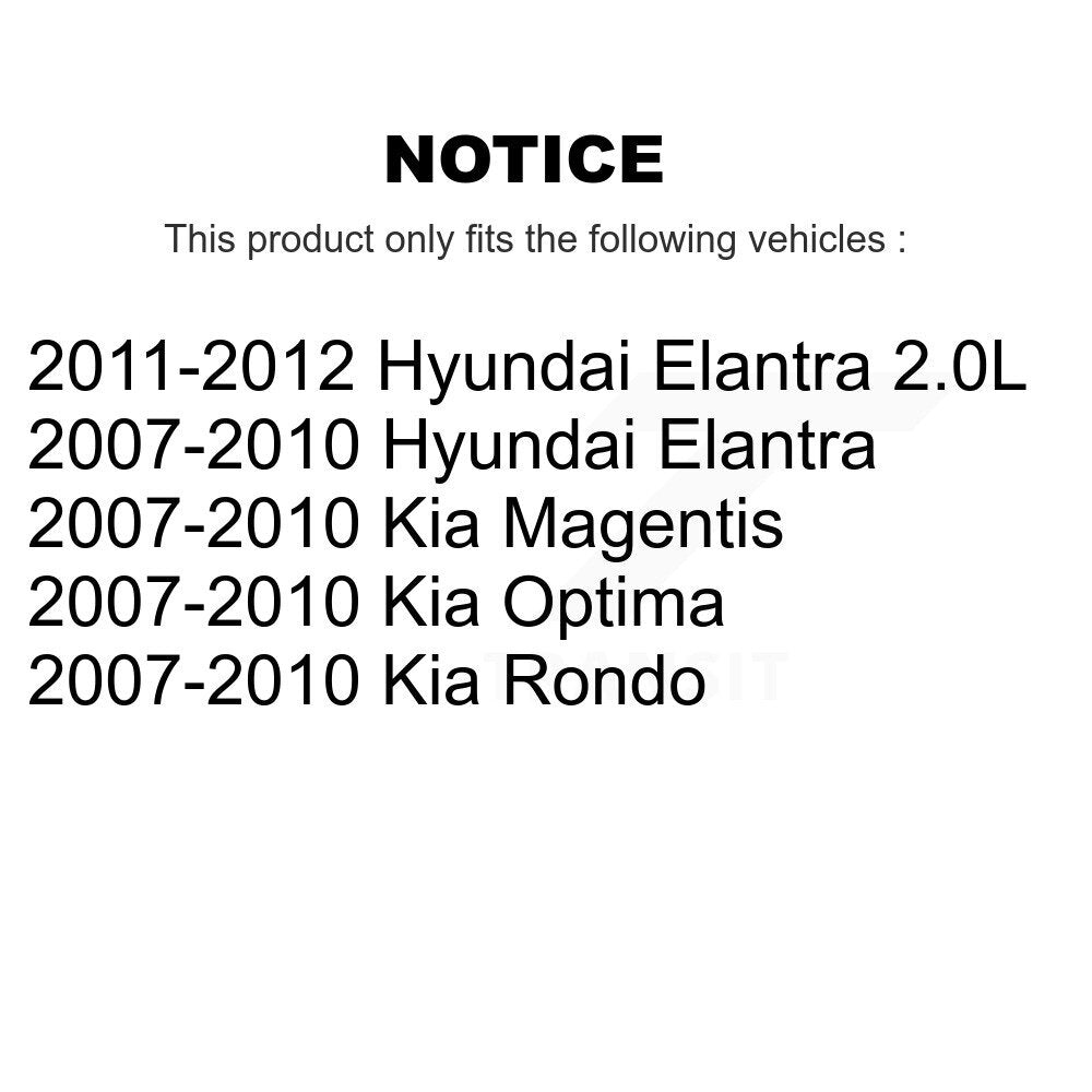Rear Lower Rearward Control Arm Pair For Hyundai Elantra Kia Rondo Optima Magentis KTR-105695
