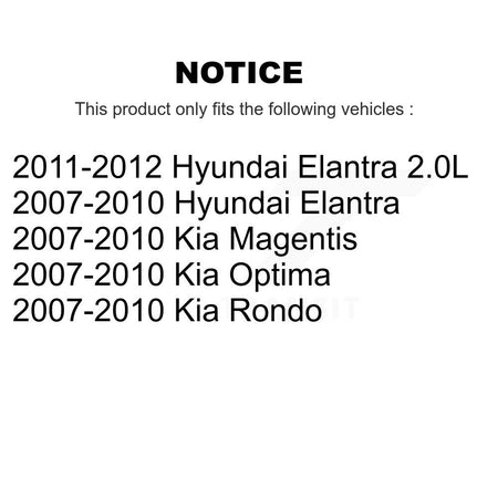 Rear Lower Rearward Control Arm Pair For Hyundai Elantra Kia Rondo Optima Magentis KTR-105695