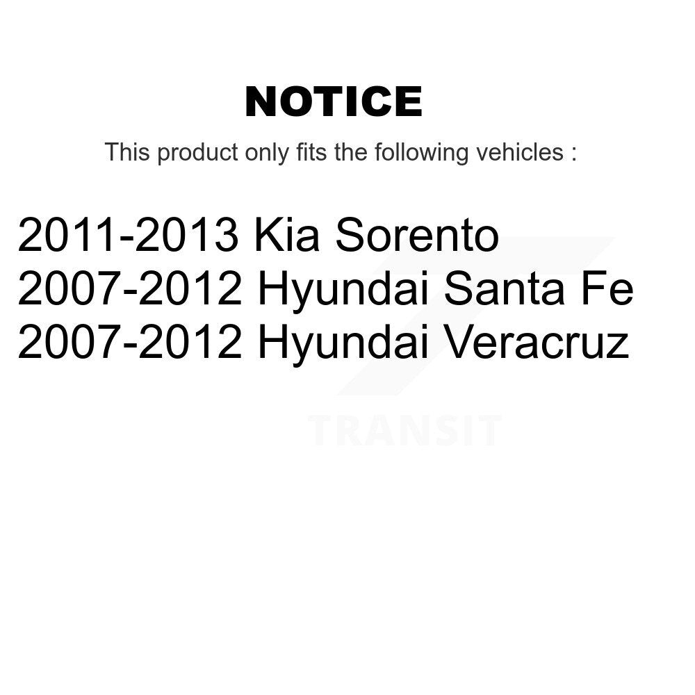 Rear Lower Suspension Track Bar Pair For Hyundai Santa Fe Kia Sorento Veracruz KTR-105704