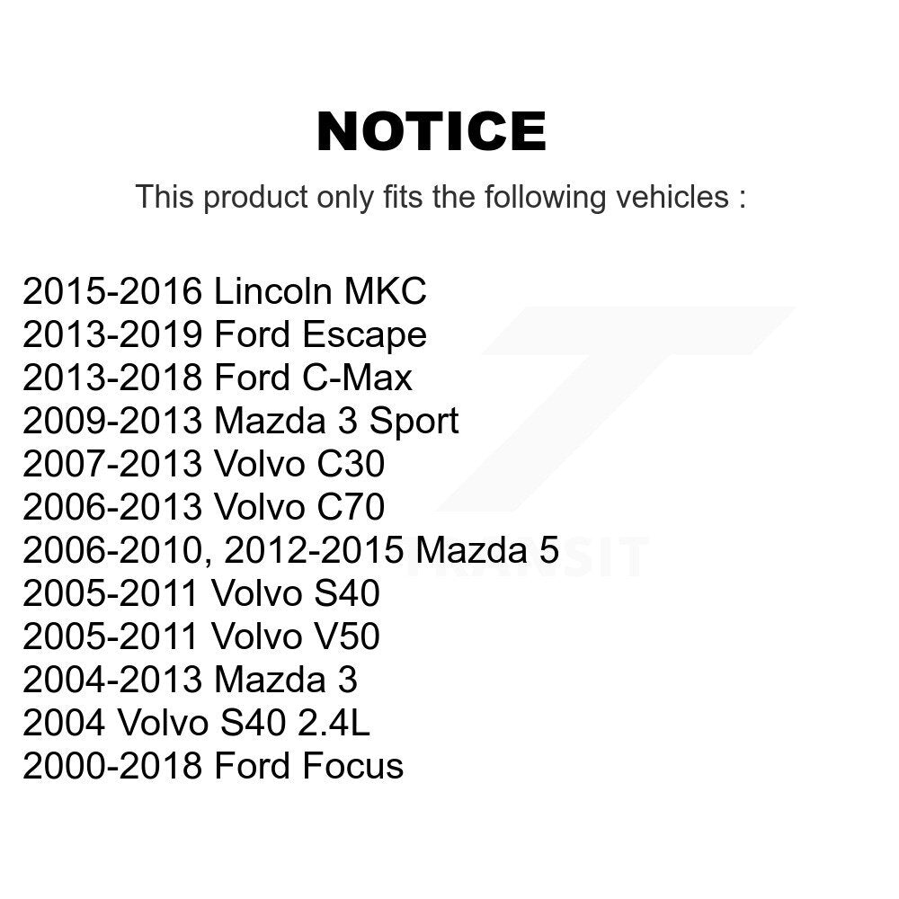 Rear Upper Control Arm Pair For Ford Escape Mazda 3 Focus 5 Volvo C-Max S40 C30 Lincoln KTR-105723