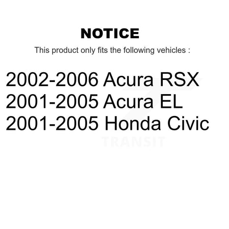 Rear Upper Suspension Control Arm Pair For Honda Civic Acura EL RSX KTR-105728