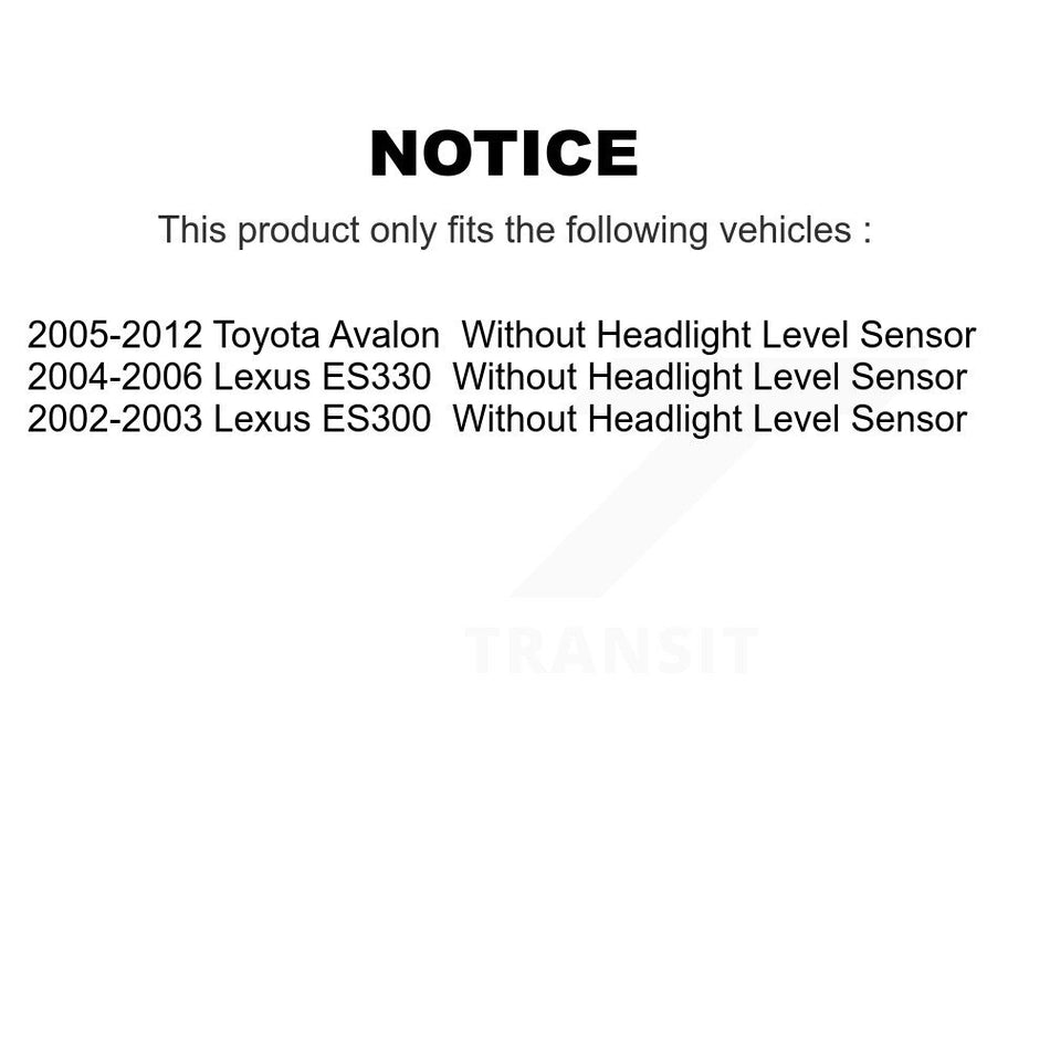 Rear Lower Rearward Suspension Control Arm Kit For Lexus Toyota Avalon ES330 ES300 KTR-105745