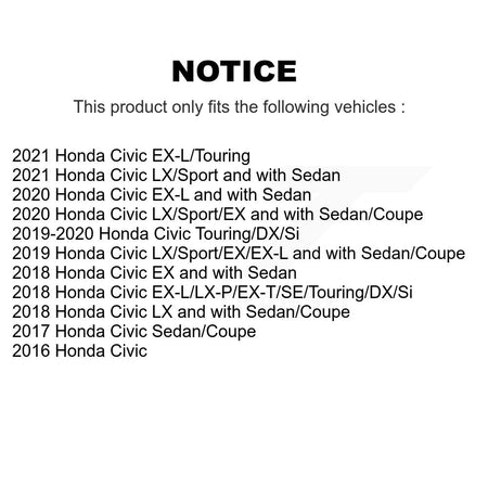 Rear Lower Rearward Suspension Control Arm Kit For Honda Civic KTR-105747