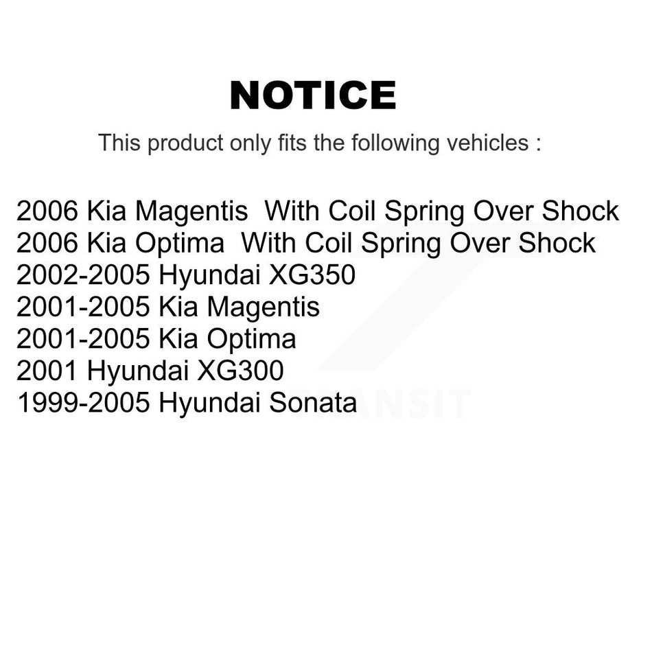 Rear Upper Kit For Hyundai Sonata Kia Optima XG350 XG300 Magentis KTR-105771