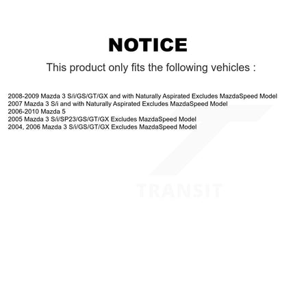 Front Left Complete Shock Assembly And TOR Link Kit For Mazda 3 5 KTT-100009