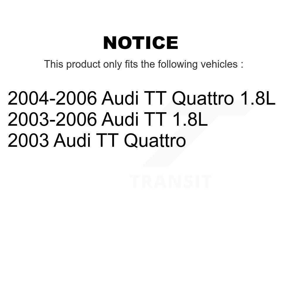 Front Ceramic Disc Brake Pads And Extra Wear Sensors Kit For Audi TT Quattro KTW-100009