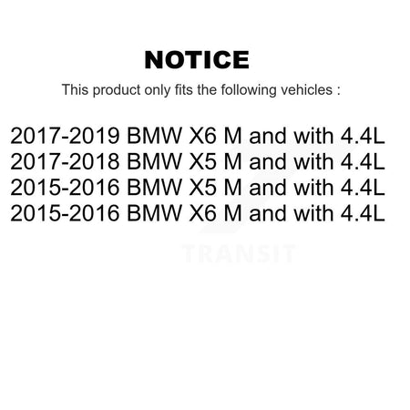 Front Ceramic Disc Brake Pads And Wear Sensors Kit For BMW X5 X6 M with 4.4L KTW-100048