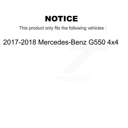 Front Ceramic Disc Brake Pads And Wear Sensors Kit For 2017-2018 Mercedes-Benz G550 4x4 KTW-100162