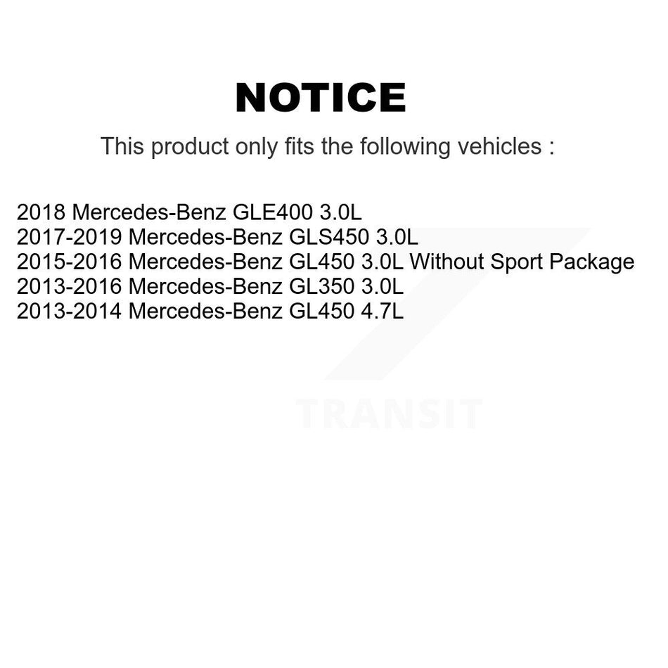 Front Ceramic Disc Brake Pads Wear Sensor Kit For Mercedes-Benz GLE400 GL350 GLS450 GL450 KTW-100212