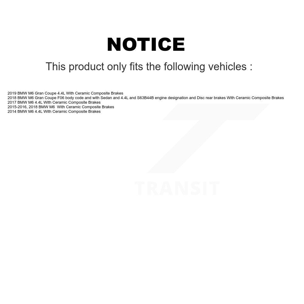 Front Rear Ceramic Disc Brake Pads And Wear Sensors Kit For BMW M6 Gran Coupe KTW-100262