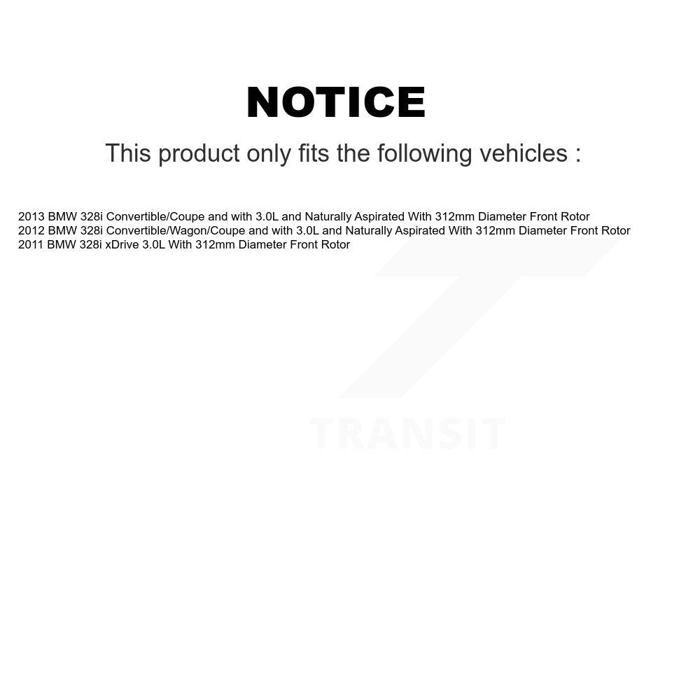Front Rear Ceramic Disc Brake Pads And Extra Wear Sensors Kit For BMW 328i xDrive KTW-100356