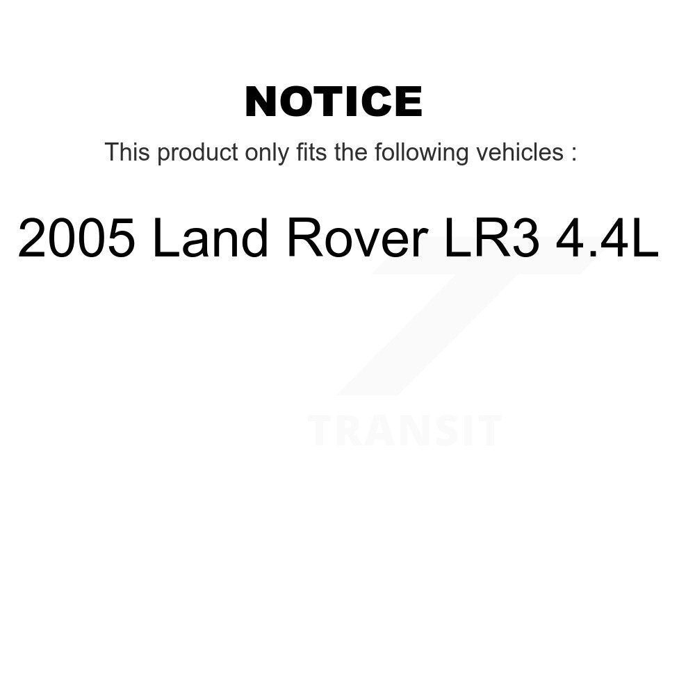 Front Rear Ceramic Disc Brake Pads And Wear Sensors Kit For 2005 Land Rover LR3 4.4L KTW-100358