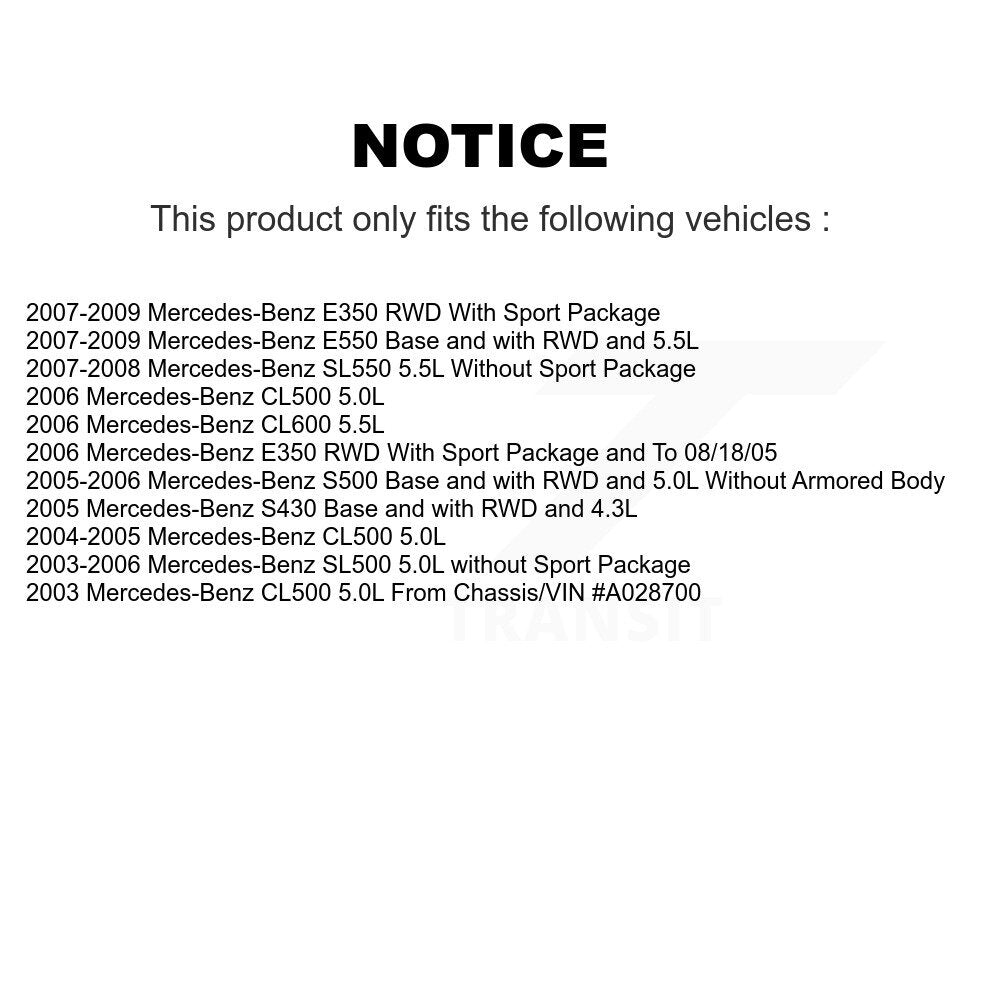 Front Rear Ceramic Brake Pad Wear Sensor Kit For Mercedes-Benz E350 SL500 SL550 E550 S500 KTW-100444