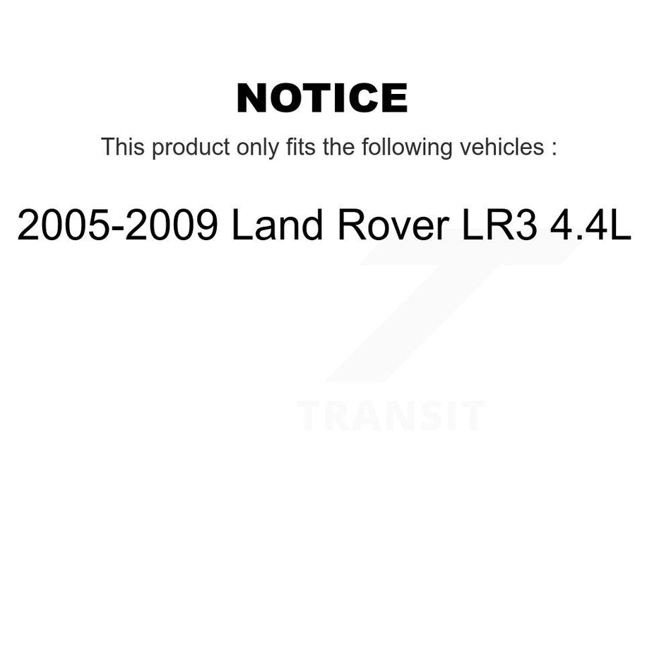 Front Rear Ceramic Disc Brake Pads And Wear Sensors Kit For 2005-2009 Land Rover LR3 4.4L KTW-100493
