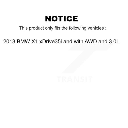 Front Rear Ceramic Brake Pads Extra Wear Sensor Kit For 13 BMW X1 xDrive35i with AWD 3.0L KTW-100512