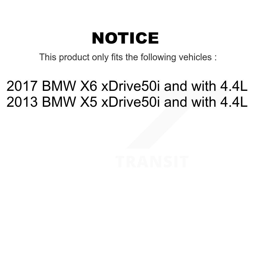 Front Rear Ceramic Disc Brake Pads And Wear Sensors Kit For BMW X5 X6 xDrive50i with 4.4L KTW-100534