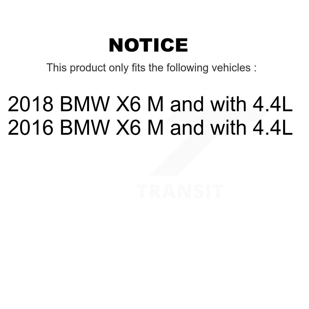 Front Rear Ceramic Disc Brake Pads And Wear Sensors Kit For BMW X6 M with 4.4L KTW-100536