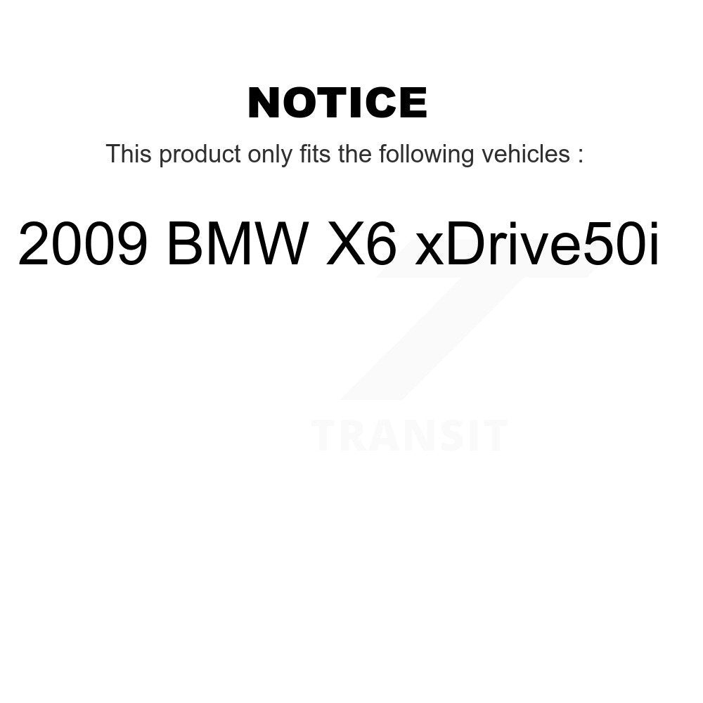 Front Rear Ceramic Disc Brake Pads And Wear Sensors Kit For 2009 BMW X6 xDrive50i KTW-100542