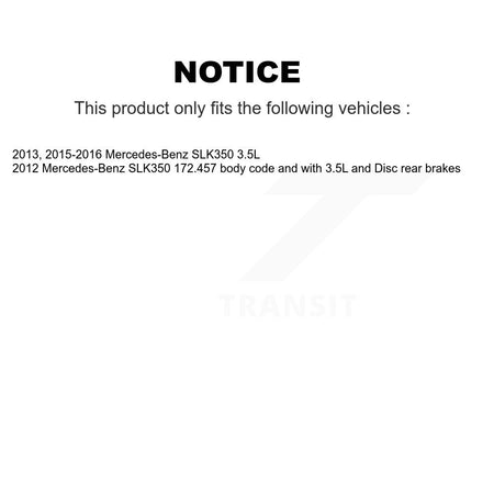 Front Rear Ceramic Disc Brake Pads And Extra Wear Sensors Kit For Mercedes-Benz SLK350 KTW-100617