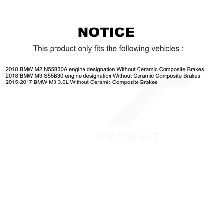 Front Rear Ceramic Disc Brake Pads And Wear Sensors Kit For BMW M3 M2 KTW-100654