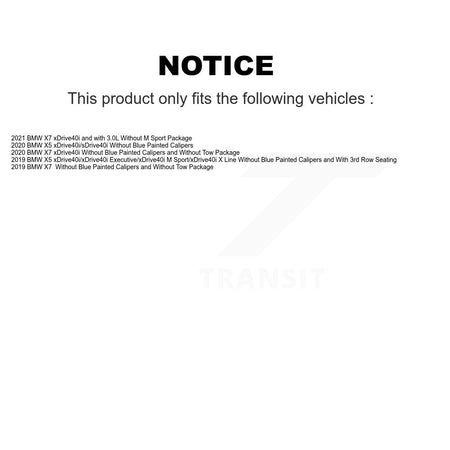 Front Ceramic Disc Brake Pads And Wear Sensors Kit For BMW X5 X7 KTW-100913