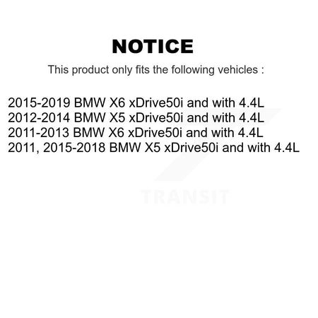 Front Ceramic Disc Brake Pads And Wear Sensors Kit For BMW X5 X6 xDrive50i with 4.4L KTW-100926