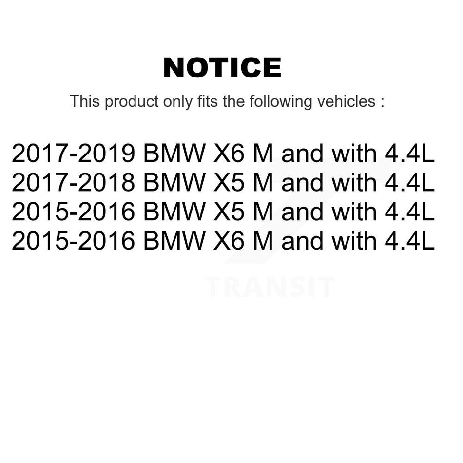 Front Ceramic Disc Brake Pads And Wear Sensors Kit For BMW X5 X6 M with 4.4L KTW-100929
