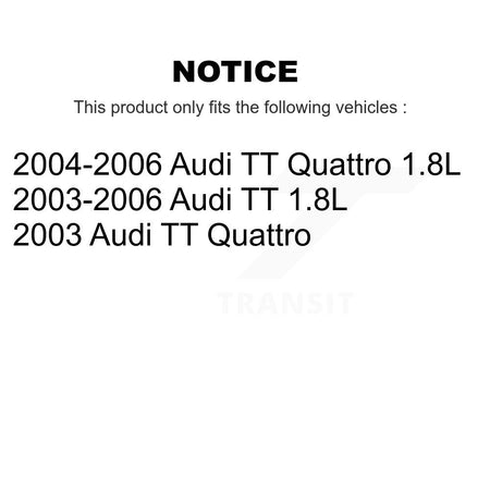 Front Ceramic Disc Brake Pads And Extra Wear Sensors Kit For Audi TT Quattro KTW-100995