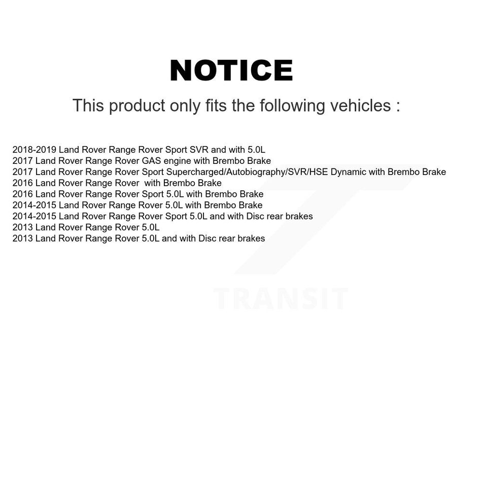 Front Ceramic Disc Brake Pads And Wear Sensors Kit For Land Rover Range Sport KTW-101030