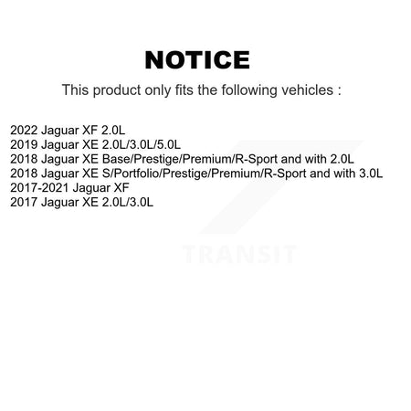 Rear Ceramic Disc Brake Pads And Wear Sensors Kit For Jaguar XE XF KTW-101110