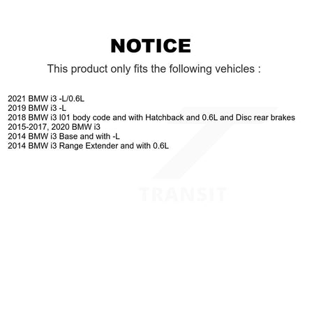 Rear Ceramic Disc Brake Pads And Wear Sensors Kit For BMW i3 i3s KTW-101179