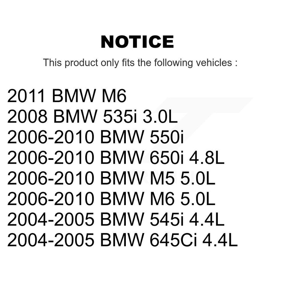 Rear Ceramic Disc Brake Pads And Wear Sensors Kit For BMW 650i 645Ci 550i M5 M6 545i 535i KTW-101243
